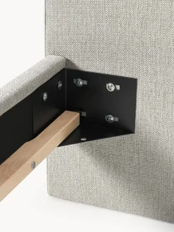 Discount Cama tapizada con patas esfericas de madera Rena Camas Tapizadas|Camas