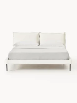 New Cama tapizada de borreguillo bouclé Amelia Camas Tapizadas|Camas