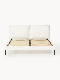 New Cama tapizada de borreguillo bouclé Amelia Camas Tapizadas|Camas