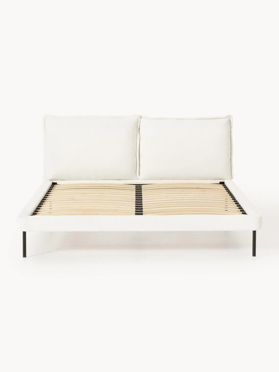 New Cama tapizada de borreguillo bouclé Amelia Camas Tapizadas|Camas