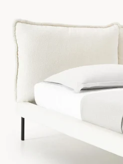 New Cama tapizada de borreguillo bouclé Amelia Camas Tapizadas|Camas