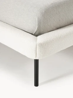 New Cama tapizada de borreguillo bouclé Amelia Camas Tapizadas|Camas