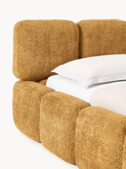 New Cama tapizada de borreguillo bouclé Tayla Camas Tapizadas|Camas