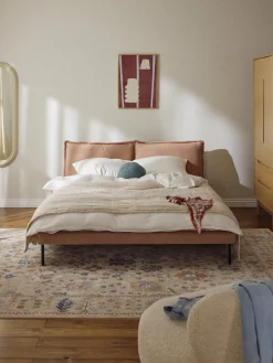 Best Cama tapizada de borreguillo bouclé Amelia Camas Tapizadas|Camas