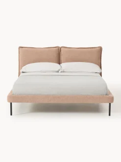 Best Cama tapizada de borreguillo bouclé Amelia Camas Tapizadas|Camas