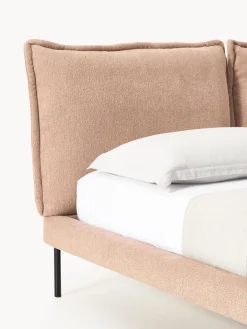 Best Cama tapizada de borreguillo bouclé Amelia Camas Tapizadas|Camas