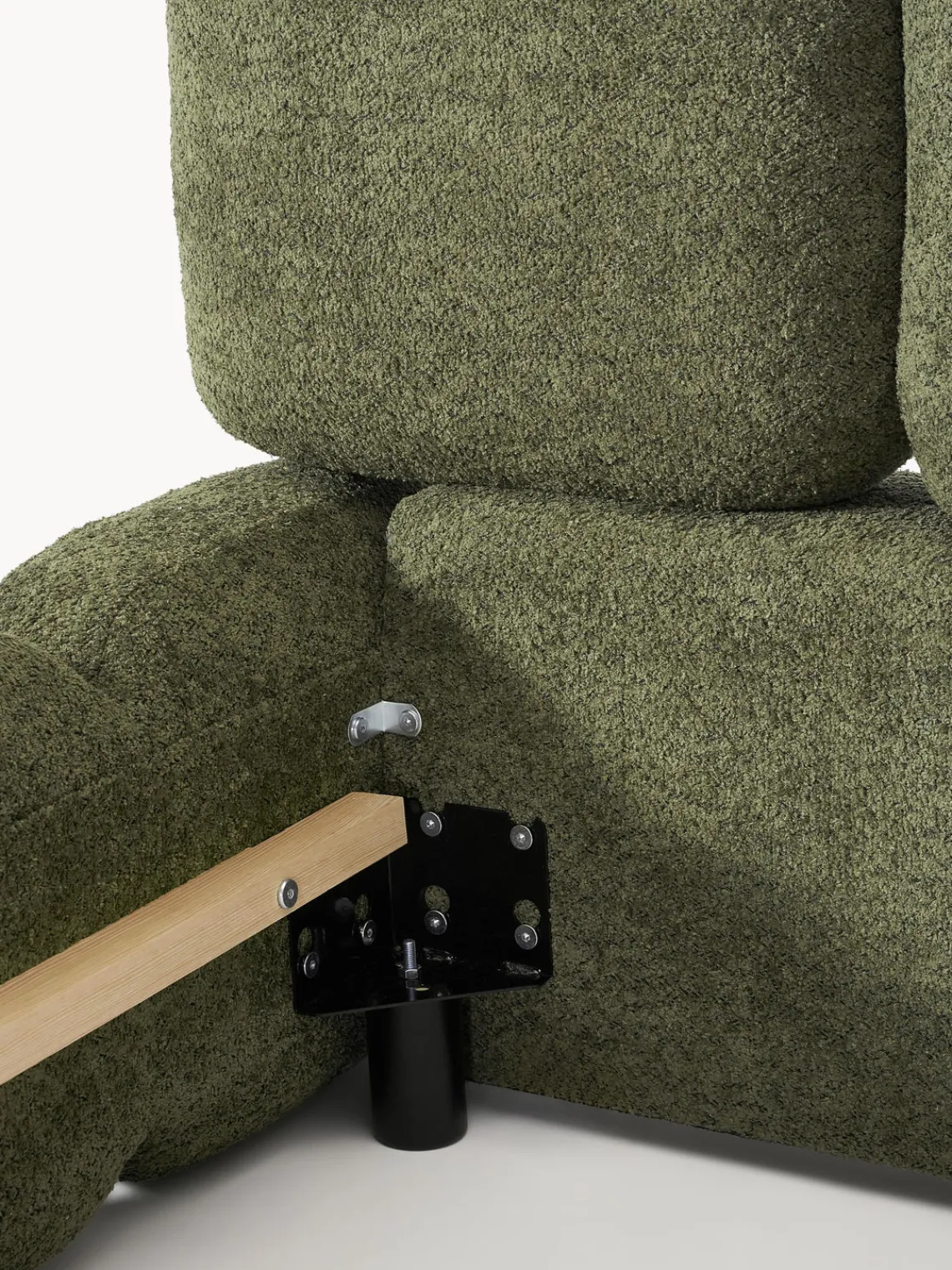 Clearance Cama tapizada de borreguillo bouclé Tayla Camas Tapizadas|Camas