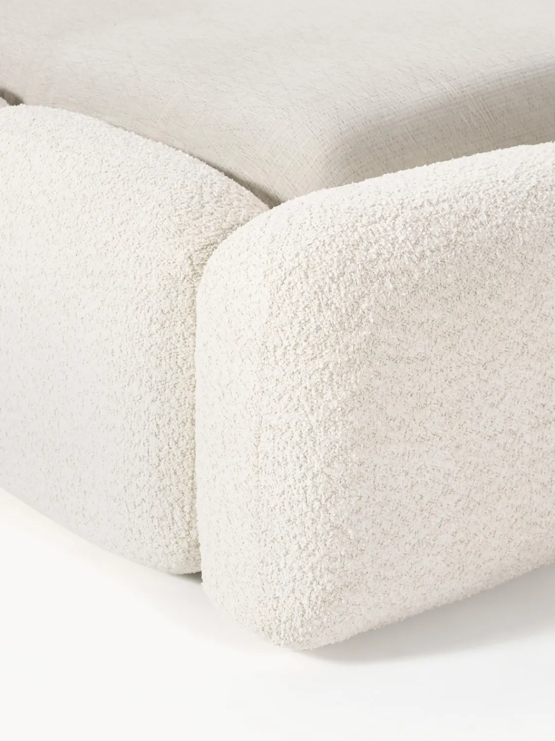 Online Cama tapizada de borreguillo bouclé Tayla Camas Tapizadas|Camas