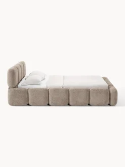 Sale Cama tapizada de borreguillo bouclé Tayla Camas Tapizadas|Camas
