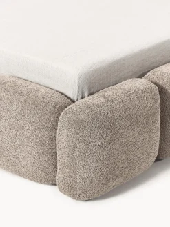 Cama tapizada de borreguillo bouclé Tayla Camas Tapizadas|Camas