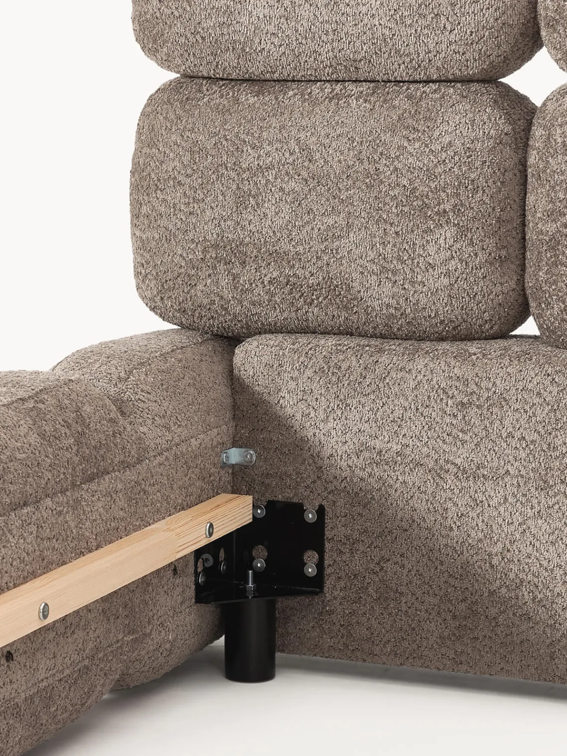 Cama tapizada de borreguillo bouclé Tayla Camas Tapizadas|Camas