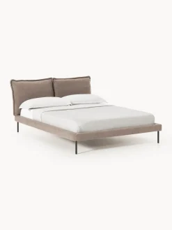 Discount Cama tapizada de borreguillo bouclé Amelia Camas Tapizadas|Camas