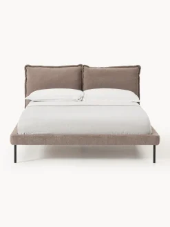 Discount Cama tapizada de borreguillo bouclé Amelia Camas Tapizadas|Camas