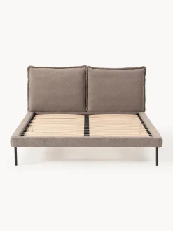 Discount Cama tapizada de borreguillo bouclé Amelia Camas Tapizadas|Camas