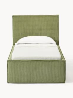 Online Cama tapizada de pana con espacio de almacenamiento Dream Camas Individuales|Camas Tapizadas