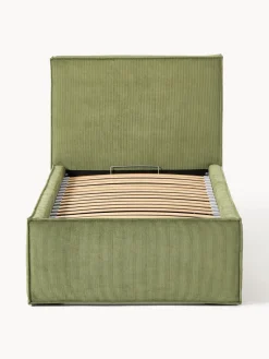 Online Cama tapizada de pana con espacio de almacenamiento Dream Camas Individuales|Camas Tapizadas