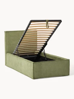 Online Cama tapizada de pana con espacio de almacenamiento Dream Camas Individuales|Camas Tapizadas