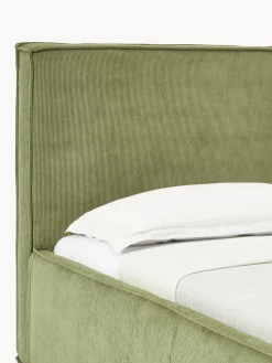 Online Cama tapizada de pana con espacio de almacenamiento Dream Camas Individuales|Camas Tapizadas