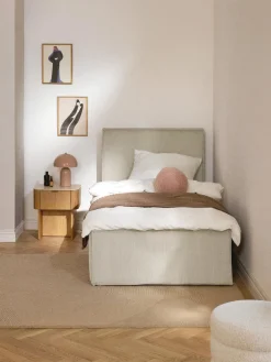 Hot Cama tapizada de pana con espacio de almacenamiento Dream Camas Individuales|Camas Tapizadas