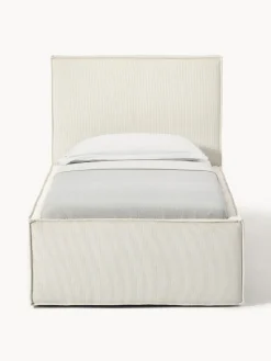 Hot Cama tapizada de pana con espacio de almacenamiento Dream Camas Individuales|Camas Tapizadas