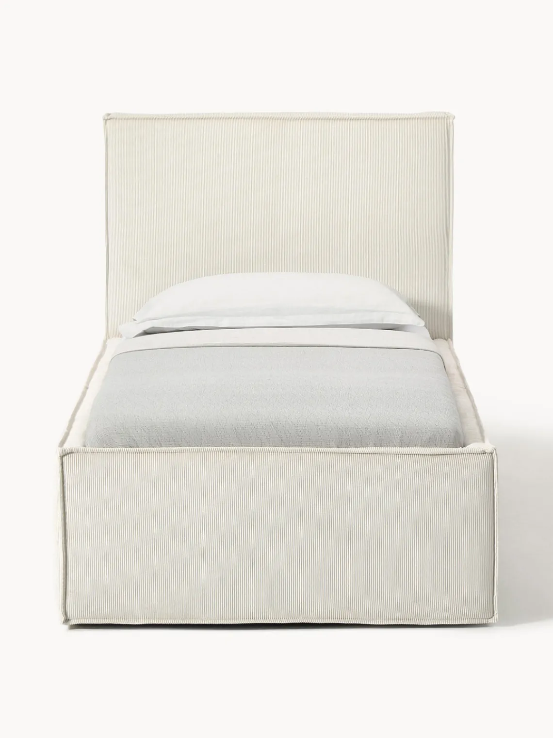 Hot Cama tapizada de pana con espacio de almacenamiento Dream Camas Individuales|Camas Tapizadas