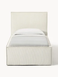 Hot Cama tapizada de pana con espacio de almacenamiento Dream Camas Individuales|Camas Tapizadas