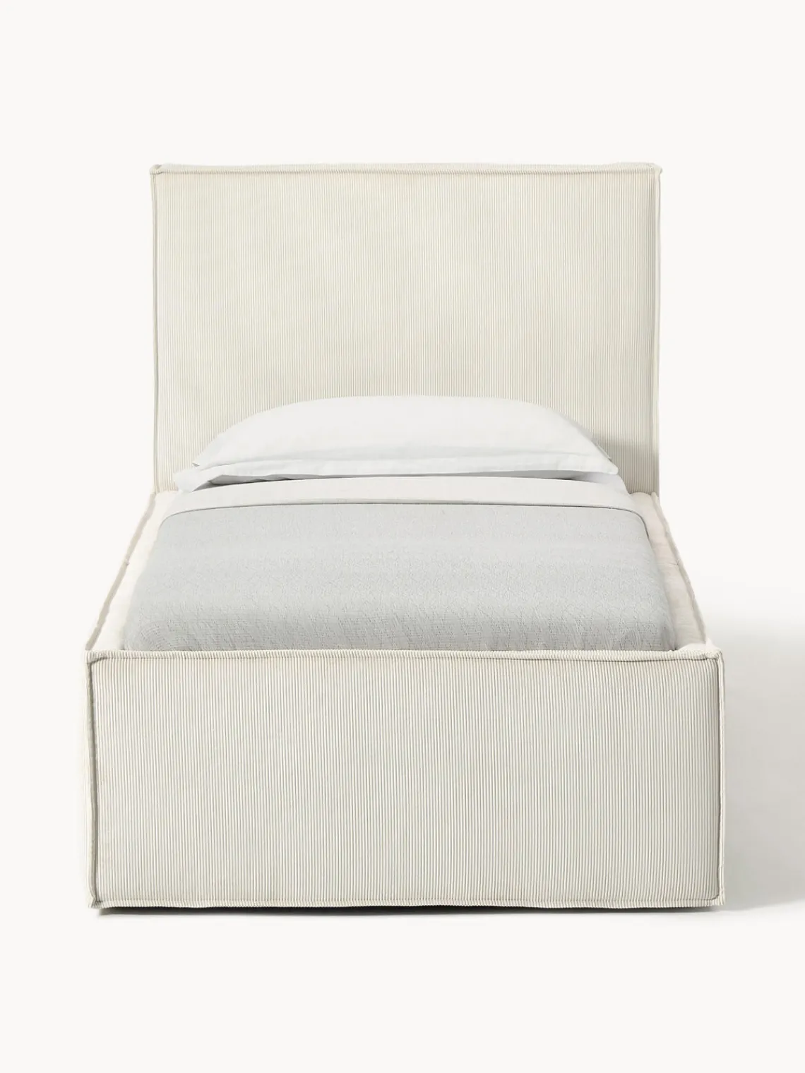 Hot Cama tapizada de pana con espacio de almacenamiento Dream Camas Individuales|Camas Tapizadas