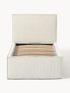 Hot Cama tapizada de pana con espacio de almacenamiento Dream Camas Individuales|Camas Tapizadas