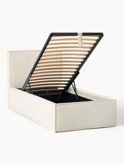 Hot Cama tapizada de pana con espacio de almacenamiento Dream Camas Individuales|Camas Tapizadas