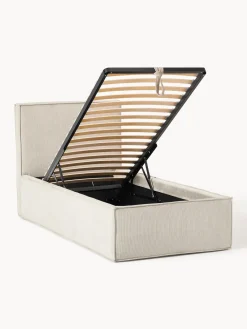 Sale Cama tapizada de pana con espacio de almacenamiento Dream Camas Individuales|Camas Tapizadas