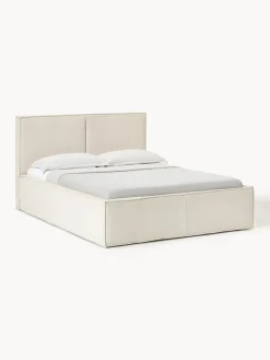 Camas Tapizadas|Camas>Westwing Collection Cama tapizada de pana Dream Pana blanco Off White