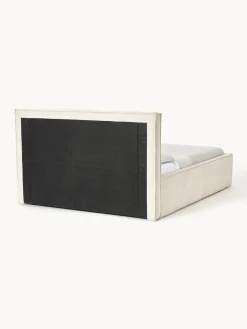 Camas Tapizadas|Camas></noscript>Westwing Collection Cama tapizada de pana Dream Pana blanco Off White