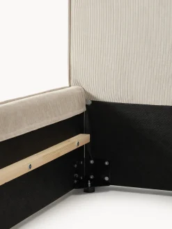 Camas Tapizadas|Camas></noscript>Westwing Collection Cama tapizada de pana Dream Blanco Off White