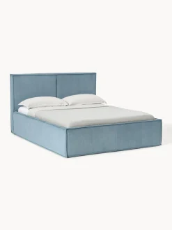 Camas Tapizadas|Camas>Westwing Collection Cama tapizada de pana Dream Pana azul