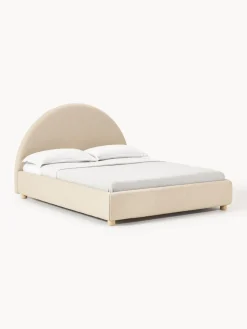 Camas Tapizadas|Camas>Westwing Collection Cama tapizada Ebba Tejido grueso beige