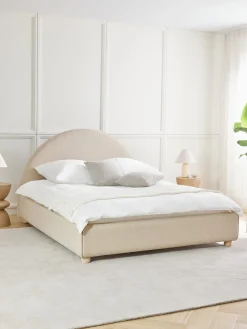 Sale Cama tapizada Ebba, con espacio de almacenamiento Camas Tapizadas|Camas