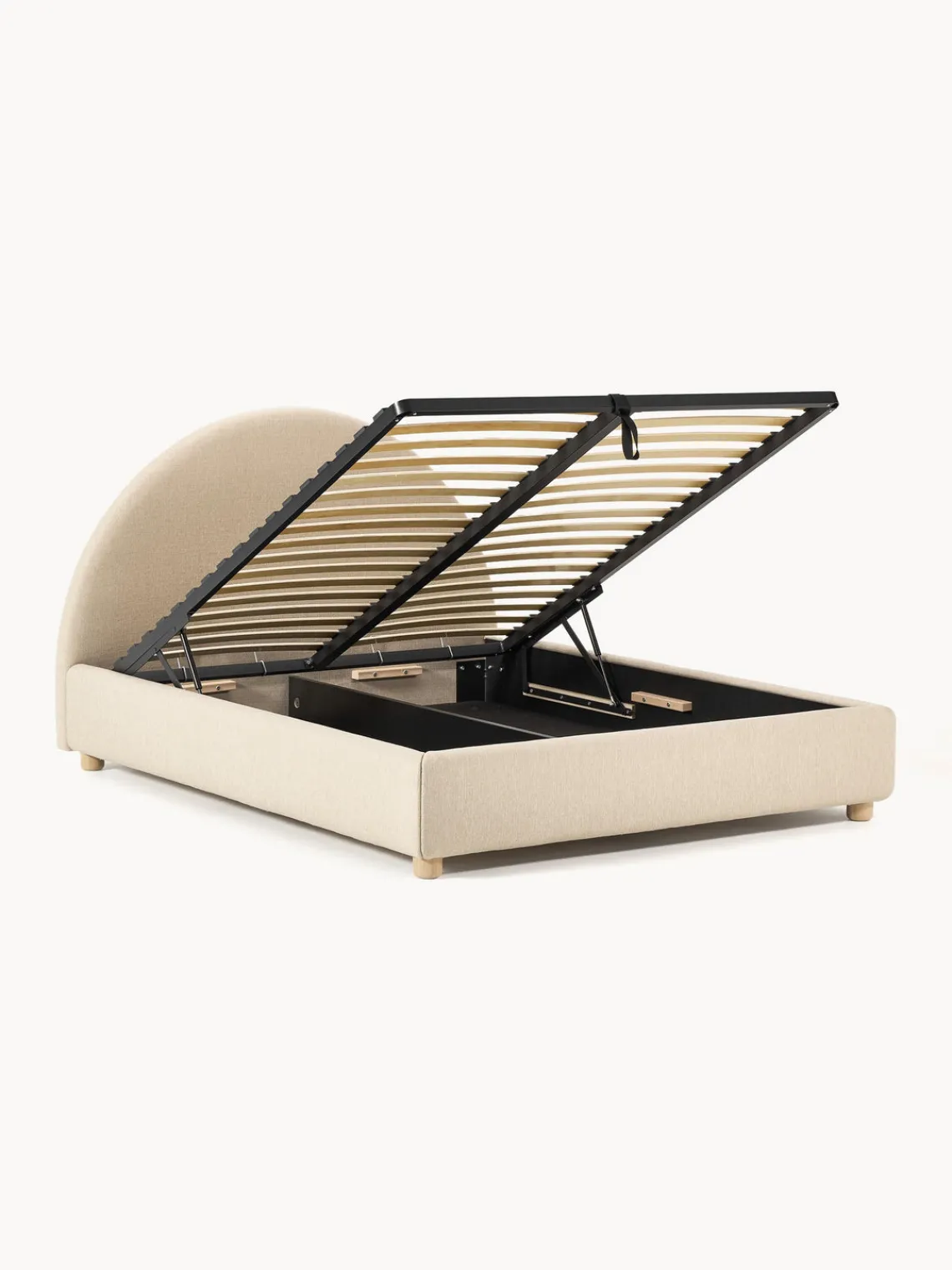 Sale Cama tapizada Ebba, con espacio de almacenamiento Camas Tapizadas|Camas