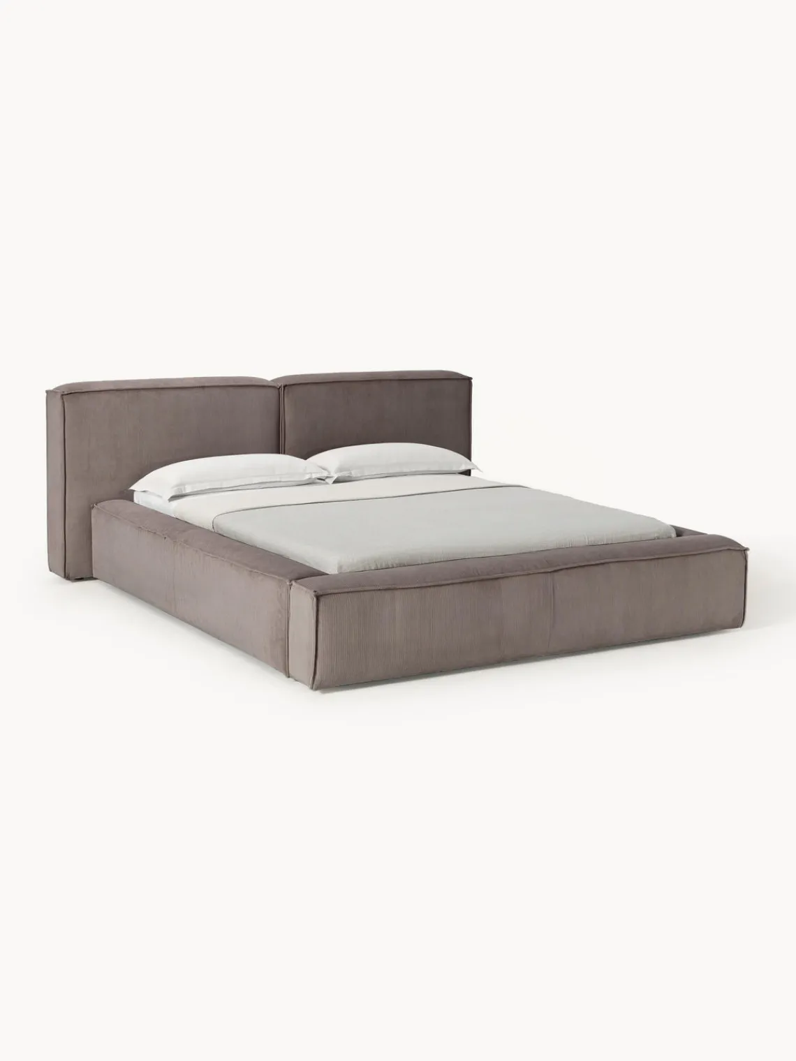 Online Cama tapizada en pana Lennon Camas Tapizadas|Camas