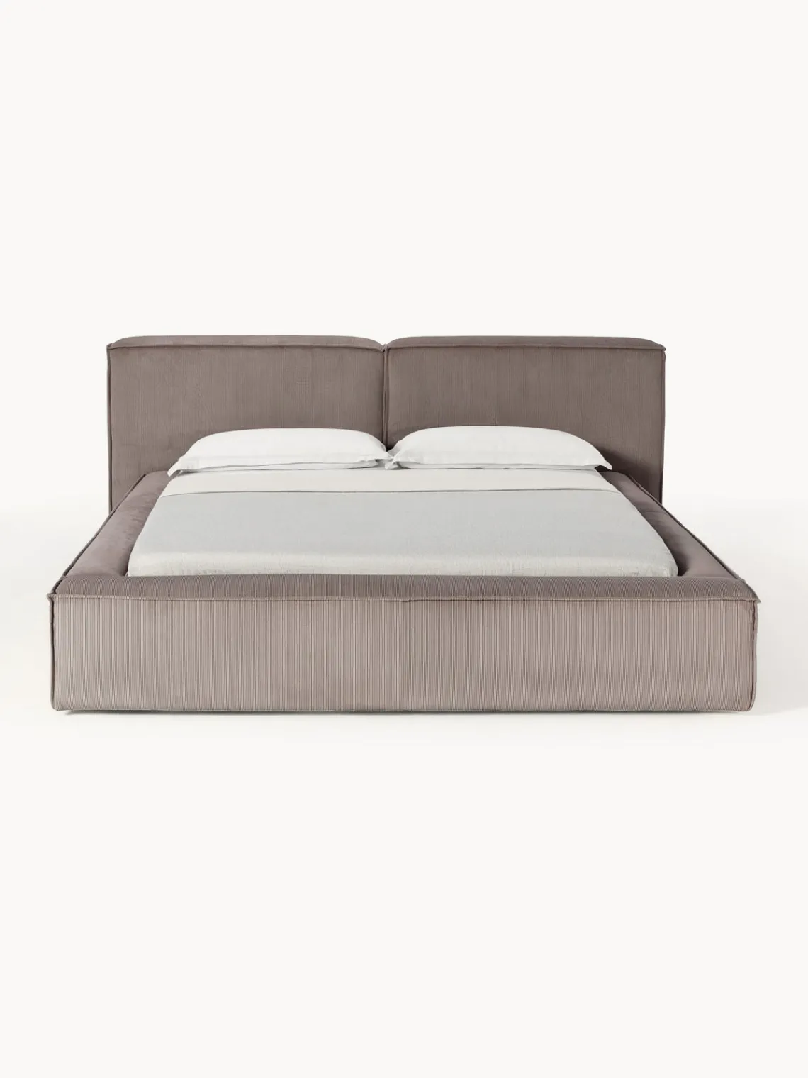 Online Cama tapizada en pana Lennon Camas Tapizadas|Camas