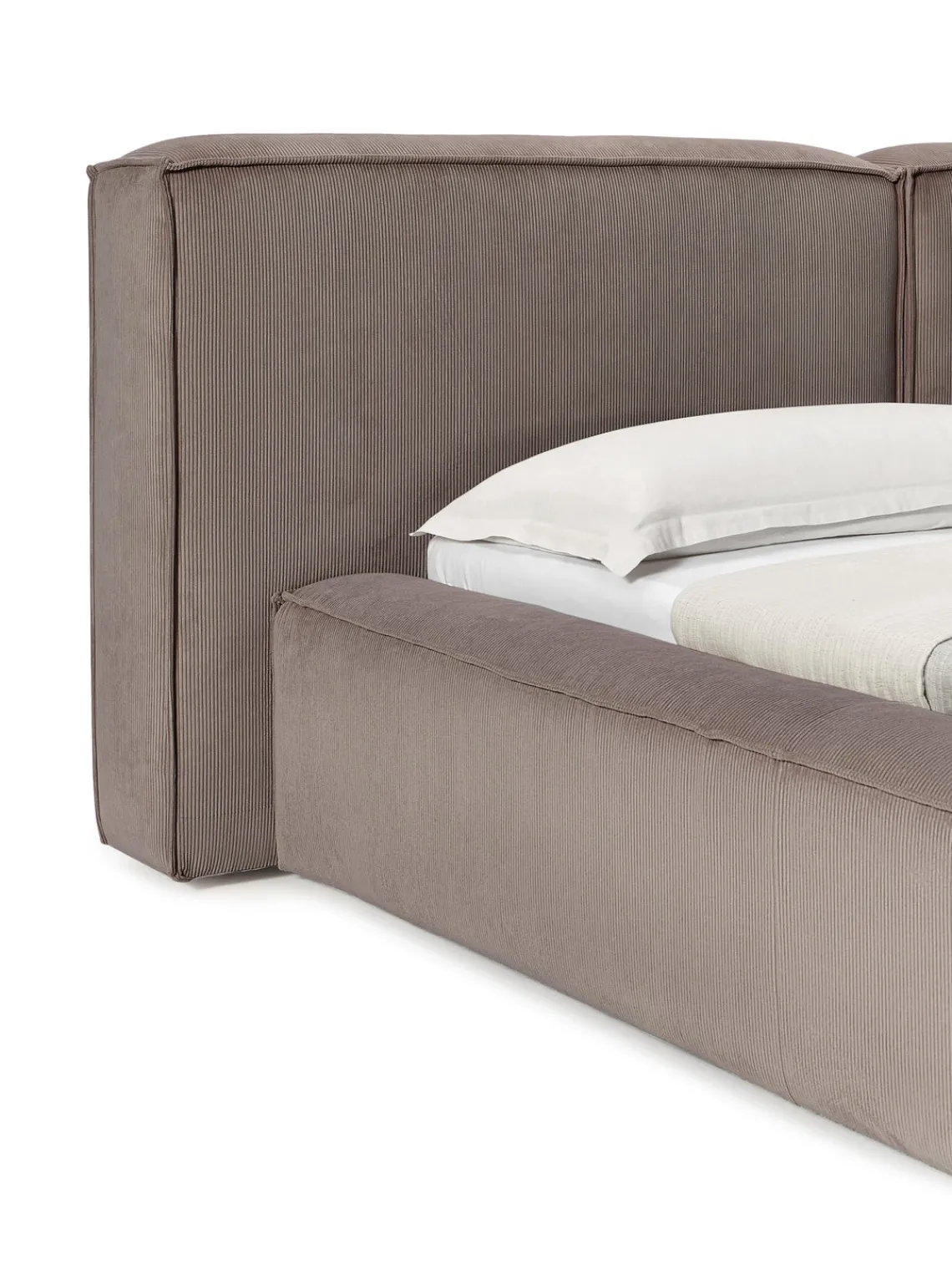 Online Cama tapizada en pana Lennon Camas Tapizadas|Camas