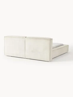 Online Cama tapizada en pana Lennon, con espacio de almacenamiento Camas Tapizadas|Camas