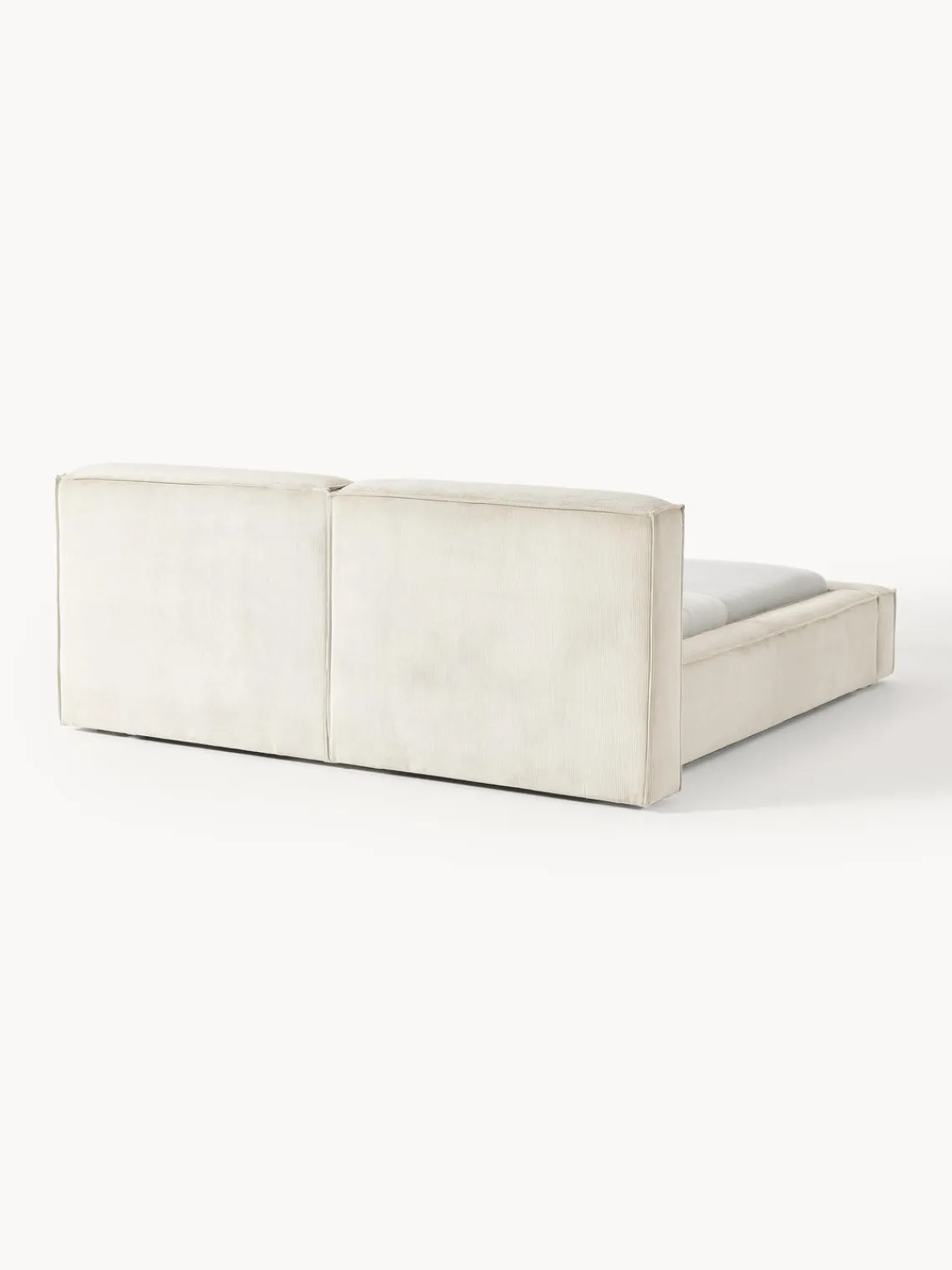 Online Cama tapizada en pana Lennon, con espacio de almacenamiento Camas Tapizadas|Camas