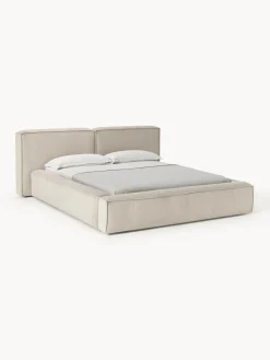 Clearance Cama tapizada en pana Lennon Camas Tapizadas|Camas
