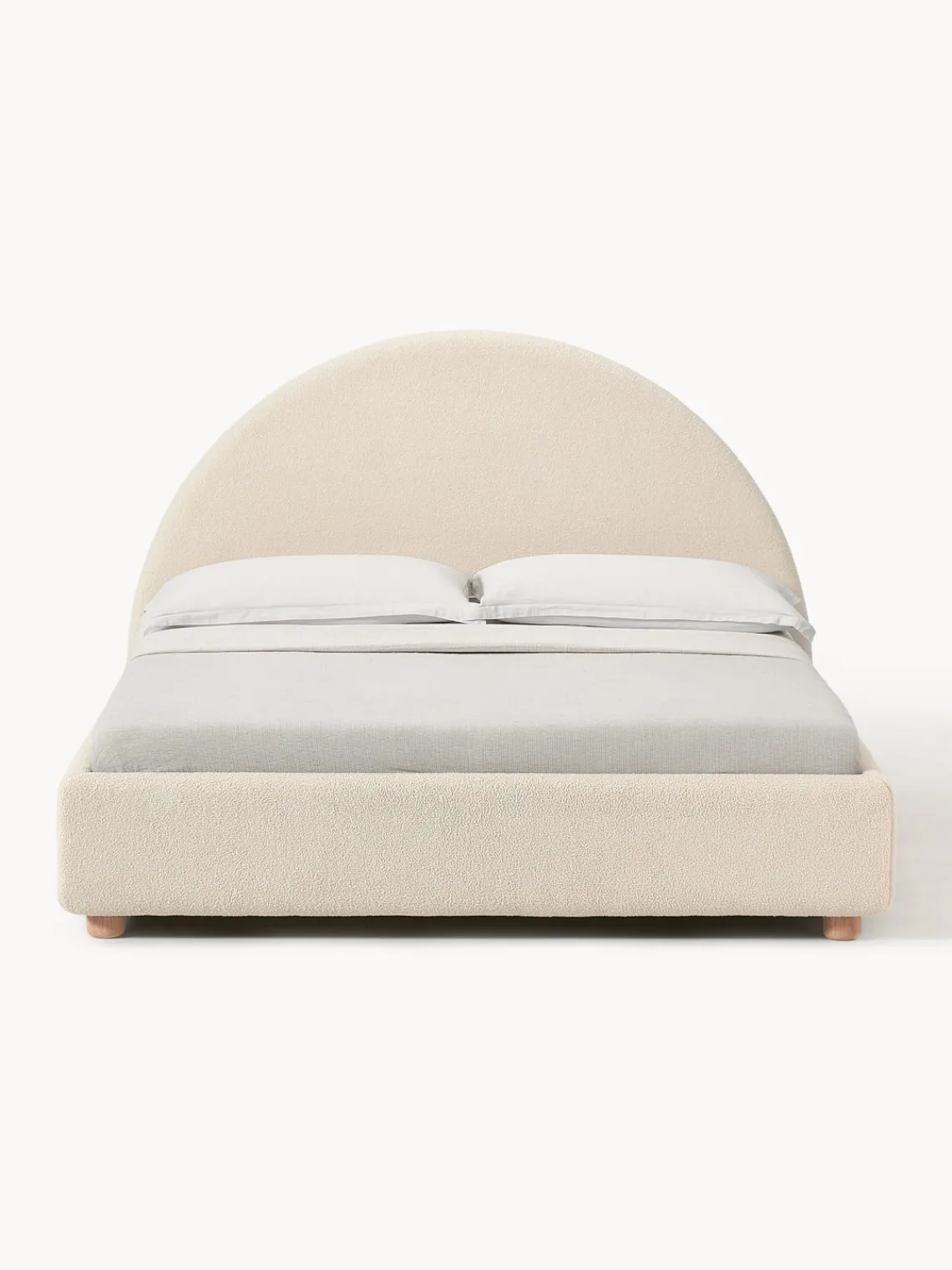 Best Cama tapizada en tejido bouclé Ebba Camas Tapizadas|Camas