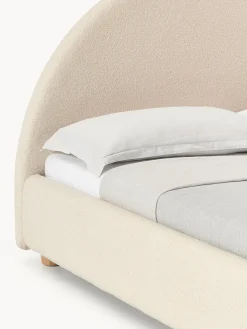 Best Cama tapizada en tejido bouclé Ebba Camas Tapizadas|Camas