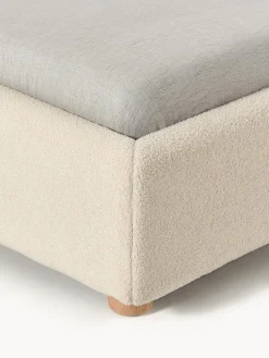Best Cama tapizada en tejido bouclé Ebba Camas Tapizadas|Camas