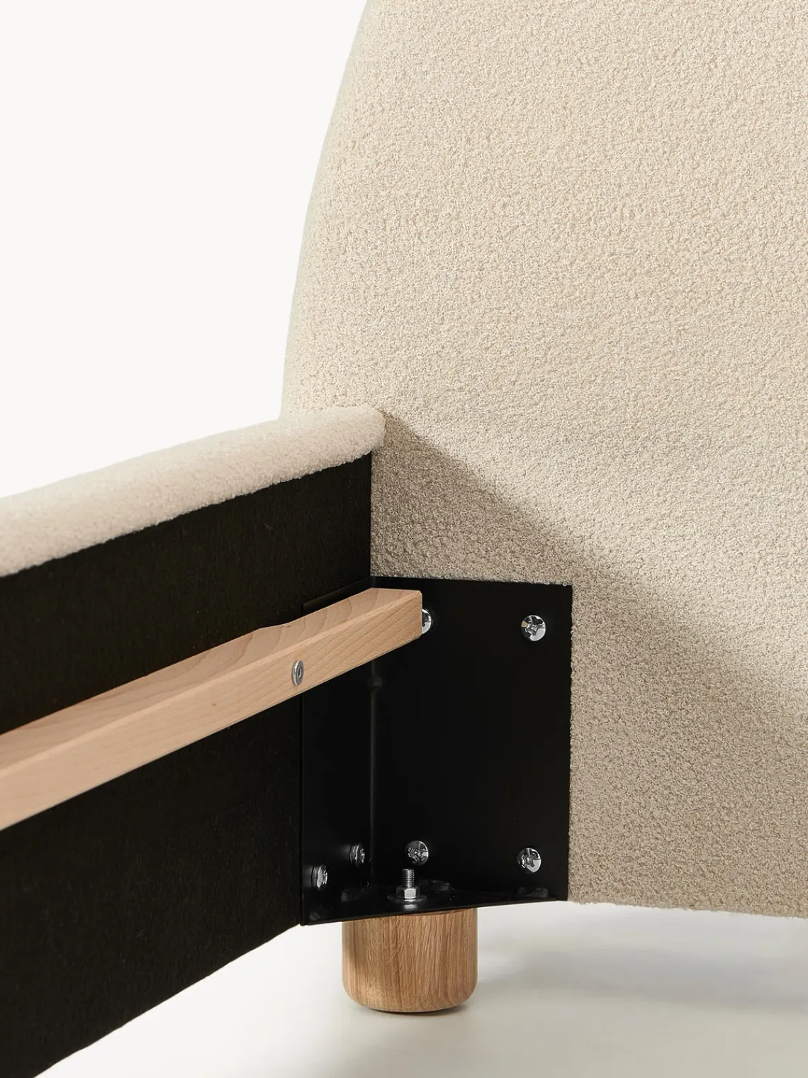 Best Cama tapizada en tejido bouclé Ebba Camas Tapizadas|Camas