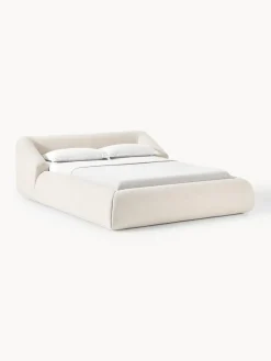 Discount Cama tapizada en tejido bouclé Sofia Camas Tapizadas|Camas