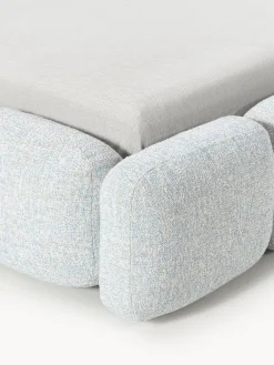 Outlet Cama tapizada en tejido bouclé con espacio de almacenamiento Tayla Camas Tapizadas|Camas