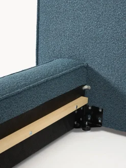 Camas Tapizadas|Camas></noscript>Westwing Collection Cama tapizada en tejido bouclé Lennon Bouclé gris azulado